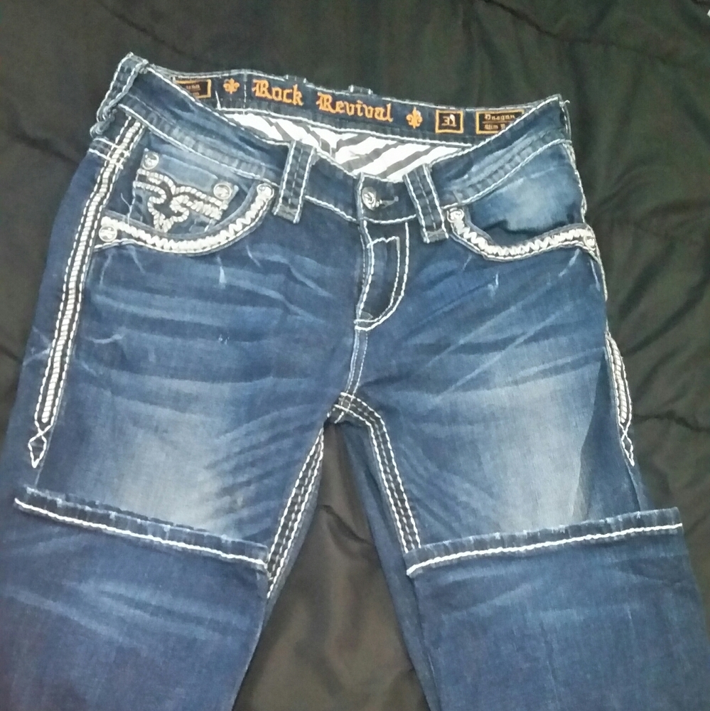 Rock revivals size 31 slim boot
